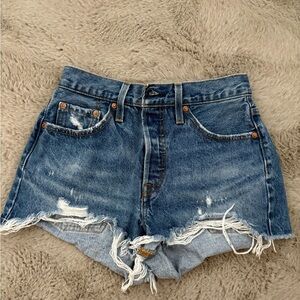 Denim Distressed Women's Shorts